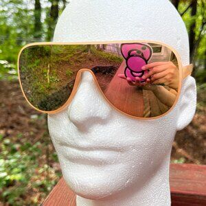 Sunglasses Ping Oversized Mirror Reflective Lenses Eyewear